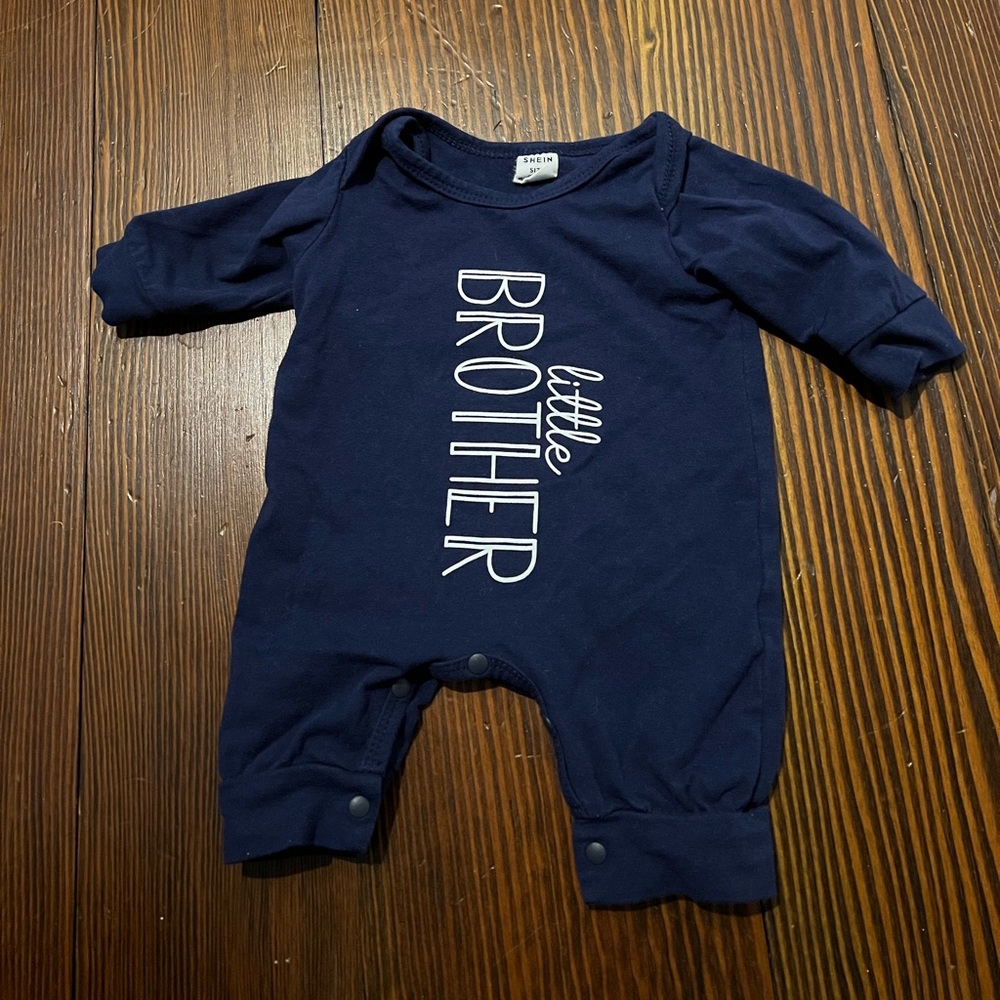 0-1 Month Blue shein outfit